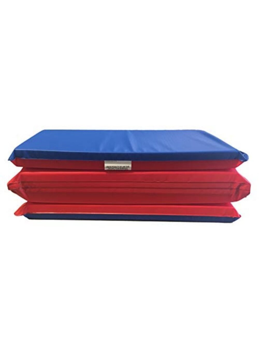 1.5 Inch Thick 4-Section Rest Mat - Red/Blue, Ideal for School, Daycare & Travel